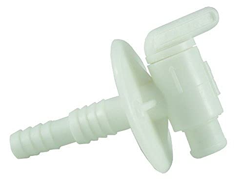 JR PRODUCTS 03182 Dual Barbed Drain Cock , White product image