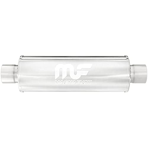 MagnaFlow Exhaust Products MagnaFlow Performance Exhaust Muffler 14419: 3"/3" Inlet/Outlet, 4x4x14" Round, - Outdoor Depot
