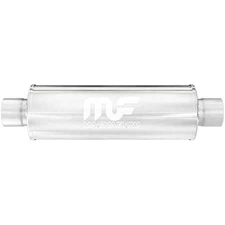 MagnaFlow Exhaust Products MagnaFlow Performance Exhaust Muffler 10415: 2.25"/2.25" Inlet/Outlet, 4x4x14" - Outdoor Depot