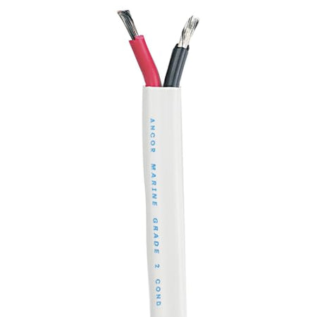 ANCOR 121510 Duplex Cable, 14/2 AWG (2 x 2mm2), Flat - 100ft, Black/Red product image