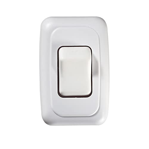 RV DESIGNER S531 Contoured Wall Switch, Includes Base and Bezel, On / Off, Single, W... product image