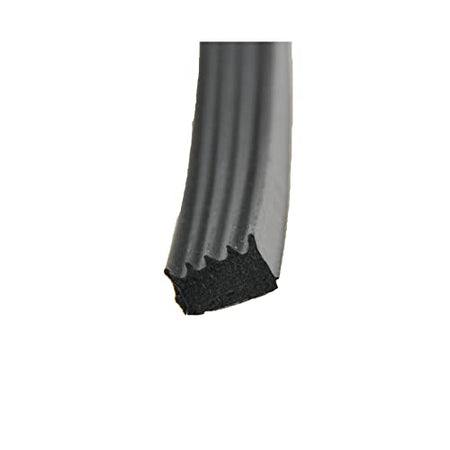 AP PRODUCTS 018-855 0121.2116  1/2 x 5/16 Ribbed Foam Seal with Tape, Black product image