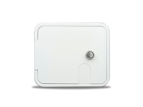 B&B MOLDERS 94253 Water Fill Center, Brass Valve, Key Lock – White product image
