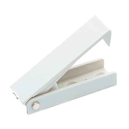 RV DESIGNER E212 Squared Baggage Door Catch, White, 2 Per Pack, Compartment Hardware product image