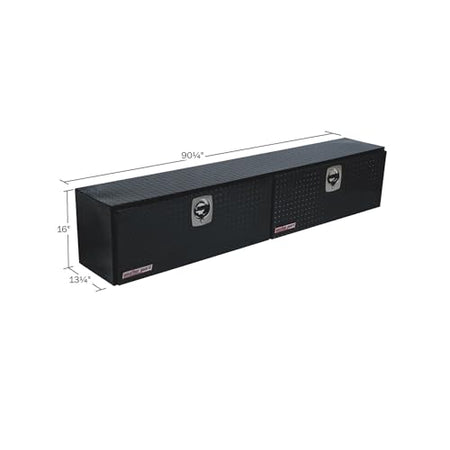 Weather Guard Weather Guard Model 390-5-02 Hi-Side Truck Box, Aluminum, Gloss Black, 11.1 cu ft capacity - Outdoor Depot
