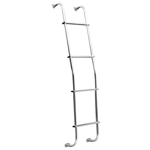 SURCO 103H Aluminum 4-Step Van Ladder, Hook-Over Rear Door Mount, Fits Chevy G... product image