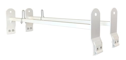 TRAILFX FCLR004W Universal 2-Bar Van Ladder Rack White Powder Coated Steel Adjustabl... product image