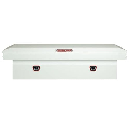 Weather Guard Weather Guard Model 126-3-04 Saddle Box, Steel, For Full Size Trucks, Standard Profile, White, - Outdoor Depot