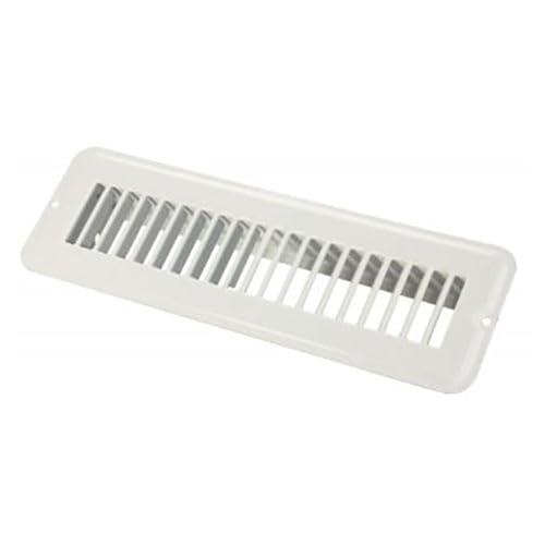 JR PRODUCTS 02-28925 0228925 2 X 10 FLOOR REG.UNDMPR  MET WHT product image