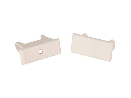RV DESIGNER A320 Window Covering Hardware, Pleated Shade Rail Ends, 2 Per Pack, Oyster product image