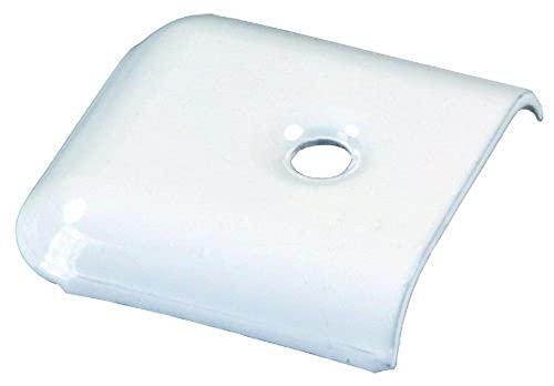 JR PRODUCTS 49655 Metal Polar White Vinyl End Caps product image