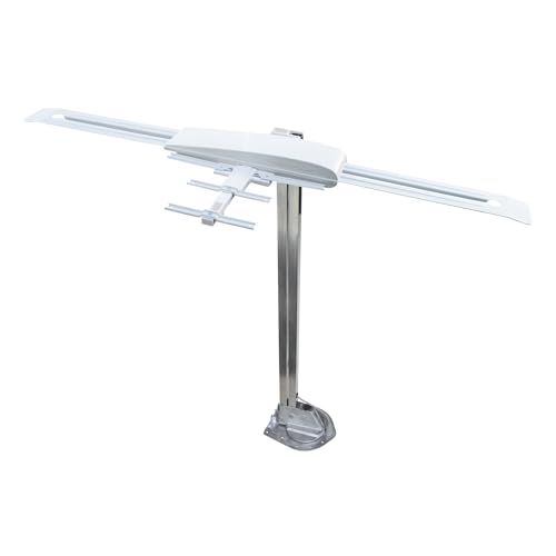 WINEGARD RVW-395 Sensar IV Amplified Outdoor RV Antenna - Crank-Up Batwing HDTV - VH... product image