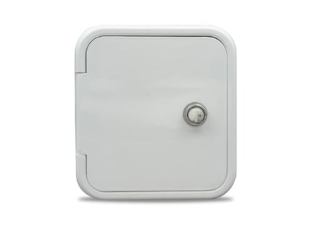 B&B MOLDERS 94251 Gravity Water Fill Hatch, Key Lock – White product image