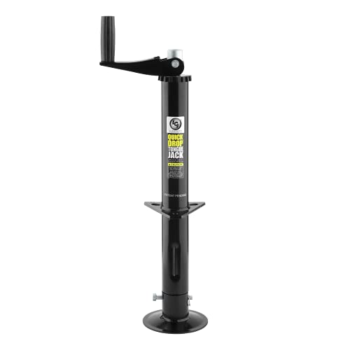 LIPPERT COMP 733926 Lippert Quick Drop Tongue Jack for A-Frame Travel, Cargo, and Utili... product image