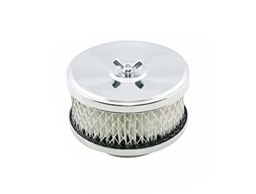 MR GASKET 4354 Mr. Gasket  Air Cleaner - Deep Dish - 4 Inch x 2 Inch - Chrome product image