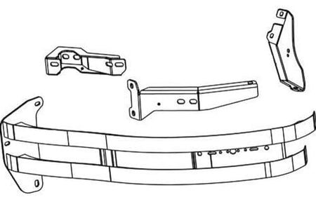 WESTIN 36-2125PB Automotive  Grille Guard/Push Bar fits Ford Police Interceptor Util... product image
