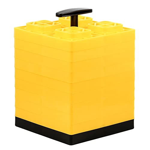CAMCO 44512 RV Fasten Leveling Blocks, T-Handle, Yellow, 2 x 2, 10-Pk. - Quanti... product image