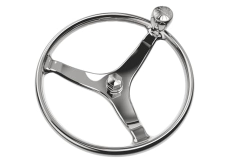 LEWMAR 89700821 15.5 Powerboat Steering Wheel with PowerGrip Control Knob and 5/8 Nut product image
