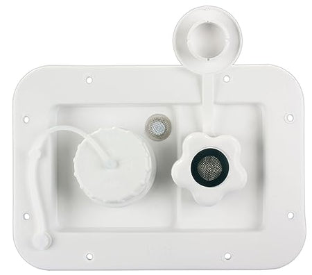 B&B MOLDERS 94222 City/Gravity Water Fill Dish, Leak-Tested – White product image