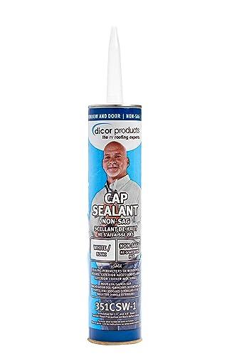 DICOR CORP 351CSW-1 Dicor  HAPS-Free Cap Sealant - White for RV Window and Door Mainten... product image