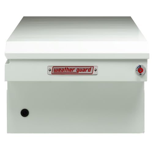 Weather Guard Weather Guard Model 126-3-04 Saddle Box, Steel, For Full Size Trucks, Standard Profile, White, - Outdoor Depot