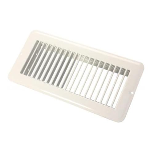 JR PRODUCTS 02-28985 Undampered Floor Register - 4 x 10, White product image