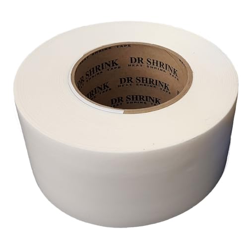 DR.SHRINK DS-703W Dr. Shrink + 3 inch, White, Heat Shrink Tape, , 3 inch x 180 feet product image