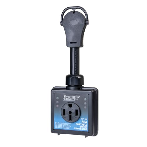 PROGRESSIVE SSP-50X Industries  Portable RV Smart Surge Protector, Black, 50 Amp product image