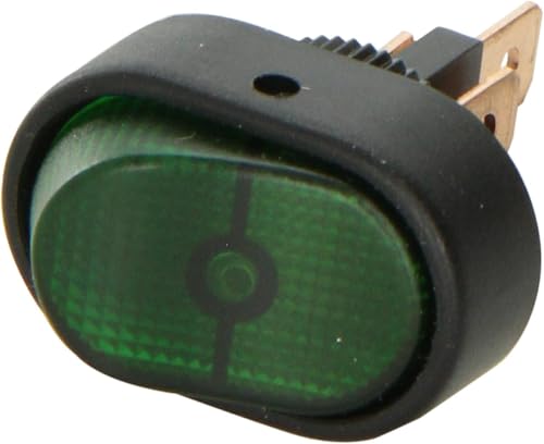 HELLA H61920001 SPST Green Rocker Switch product image