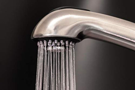 Dura Faucet Dura Faucet DF-NMK852-SN RV Pull-Out Swivel Single Handle Kitchen Sink Faucet - One-Hole - Outdoor Depot