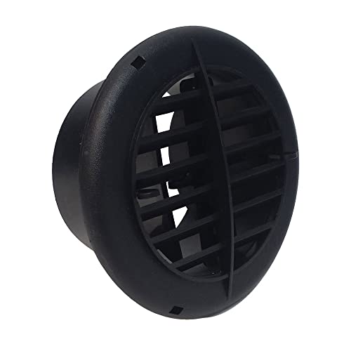 Valterra Valterra A10-3353VP Rotating/Dampered Heating and A/C Register - 4" ID x 5-3/8" OD, Black - Outdoor Depot