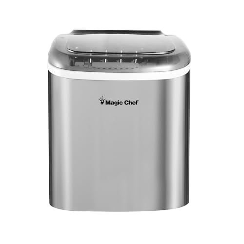 MAGIC CHEF MCIM27ST 27 lb. Portable Countertop Ice Maker in Stainless product image