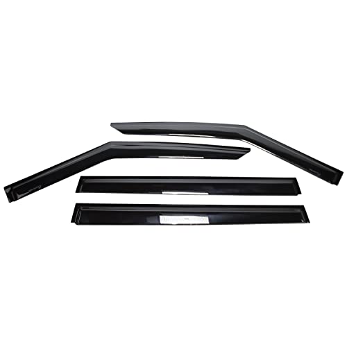TRAILFX 4818H Rain Guard Tape On Window Vent Visors Acrylic with A Smoke Tint 4 P... product image