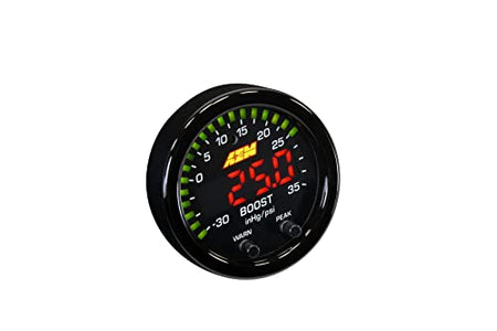 AEM AEM 30-0306 X-Series Boost Pressure Gauge 52mm, Black - Outdoor-Depot.us
