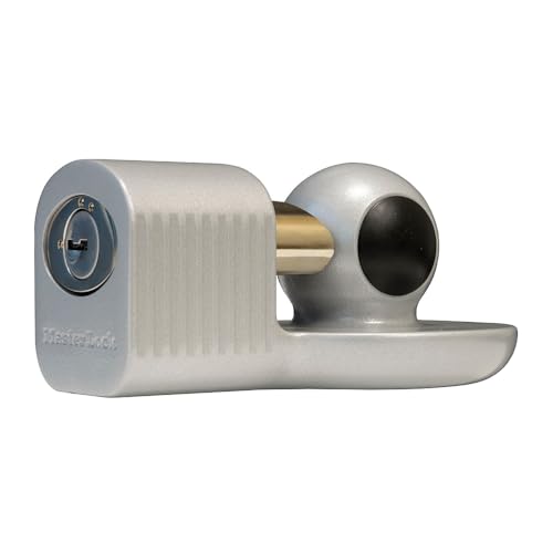 MASTERLOCK 470-377DAT Master Lock Silver Trailer Hitch Lock, Trailer Tongue Lock for RV, ... product image