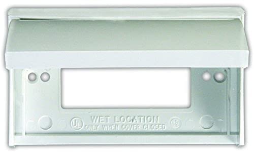 JR PRODUCTS 47515 GFCI Outlet Cover,Polar White product image