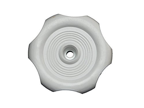 RV DESIGNER H717 Plastic Window Knob, 2-1/4 inch Diameter, 1 inch Shaft, White, Inte... product image