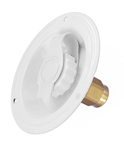 VALTERRA LLC A01-0176LF Valterra  White 2-3/4 FPT Lead-Free Recessed Water Inlet product image