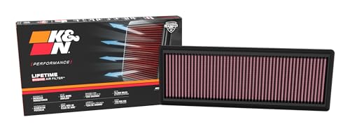 K&N FILTER 33-5148 High-Flow Lifetime Engine Air Filter: Increase Power: Premium,Washable product image