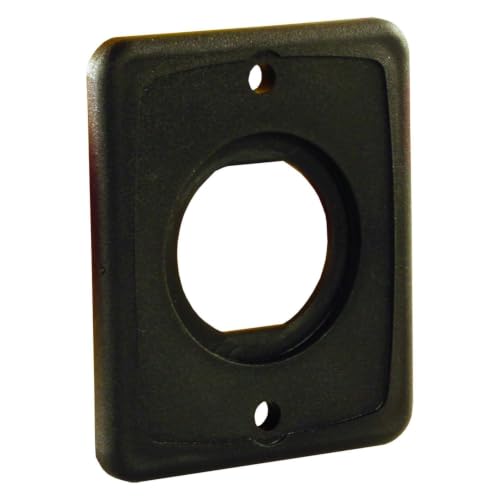JR PRODUCTS 15155 12V/USB Mounting Plate - Single Port,Black product image