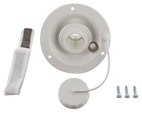 Valterra Valterra A01-2003VP Gravity Water Inlet - White (Carded) - Outdoor Depot