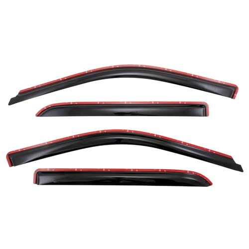 TRAILFX 4109IC Rain Guards Fits 2011-2018 Ram 1500 Window Vents 4-PC Low Profile i... product image