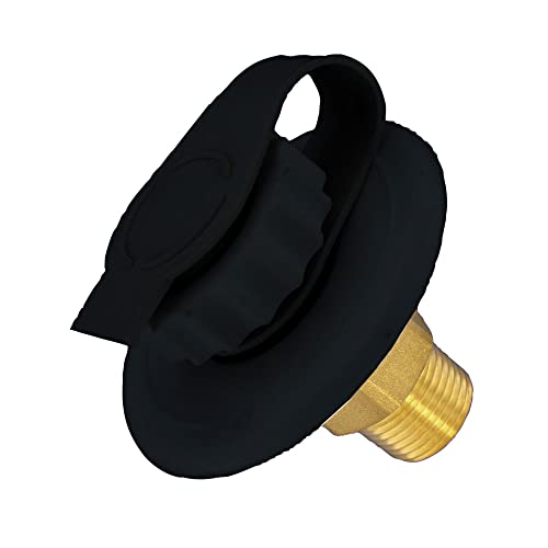 VALTERRA LLC A0170SBKVP Valterra  Black Water Inlet Plug and Strap product image