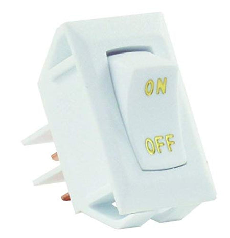JR PRODUCTS 12585 White SPST Labeled On/Off Switch product image