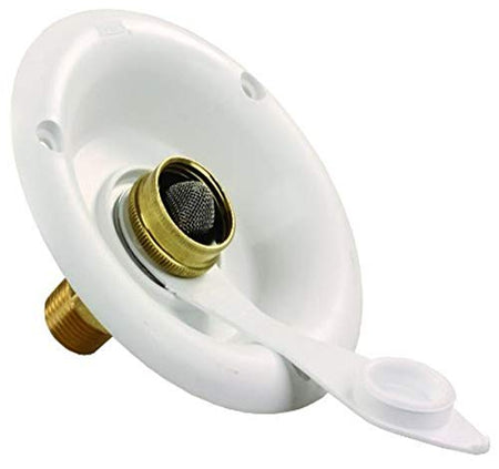 JR PRODUCTS 321-B-26-A Polar White City Water Dish with 1/2 MPT product image