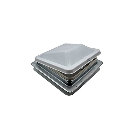HENG’S INDUSTRIES Heng'S 74111A-C1G1 Universal Roof Vent Non-Powered with Exchange Lid - 14' Smoke - Outdoor Depot