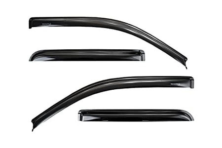 TRAILFX 4974H Rainguard Window Vents Fits Ford F-150 SuperCab 2015-2025 Smoked Ac... product image