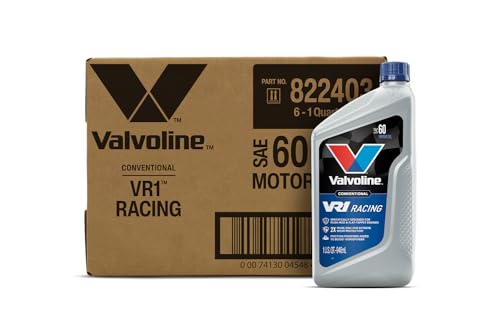 VALVOLINE VV241-6PK VR1 Racing SAE 60 Motor Oil 1 QT, Case of 6 product image