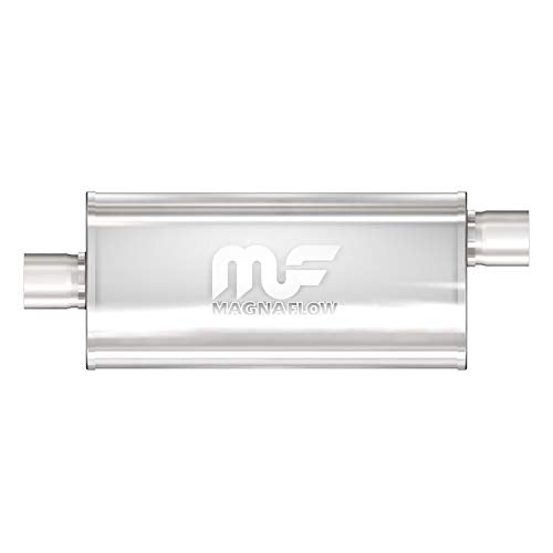 MAGNAFLOW 12256 Performance Exhaust Muffler : 2.5/2.5 Inlet/Outlet, 5x8x18 Oval, St... product image