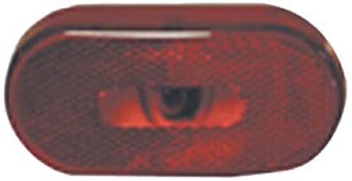 CREATIVE PRO 00354P Fasteners Unlimited 003-54P 12 V Red Oval Clearance Light product image